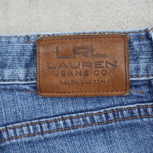 Lauren Jeans Co Pants Womens 4 Blue Denim Classic Straight Pockets Jeans - Picture 10 of 16